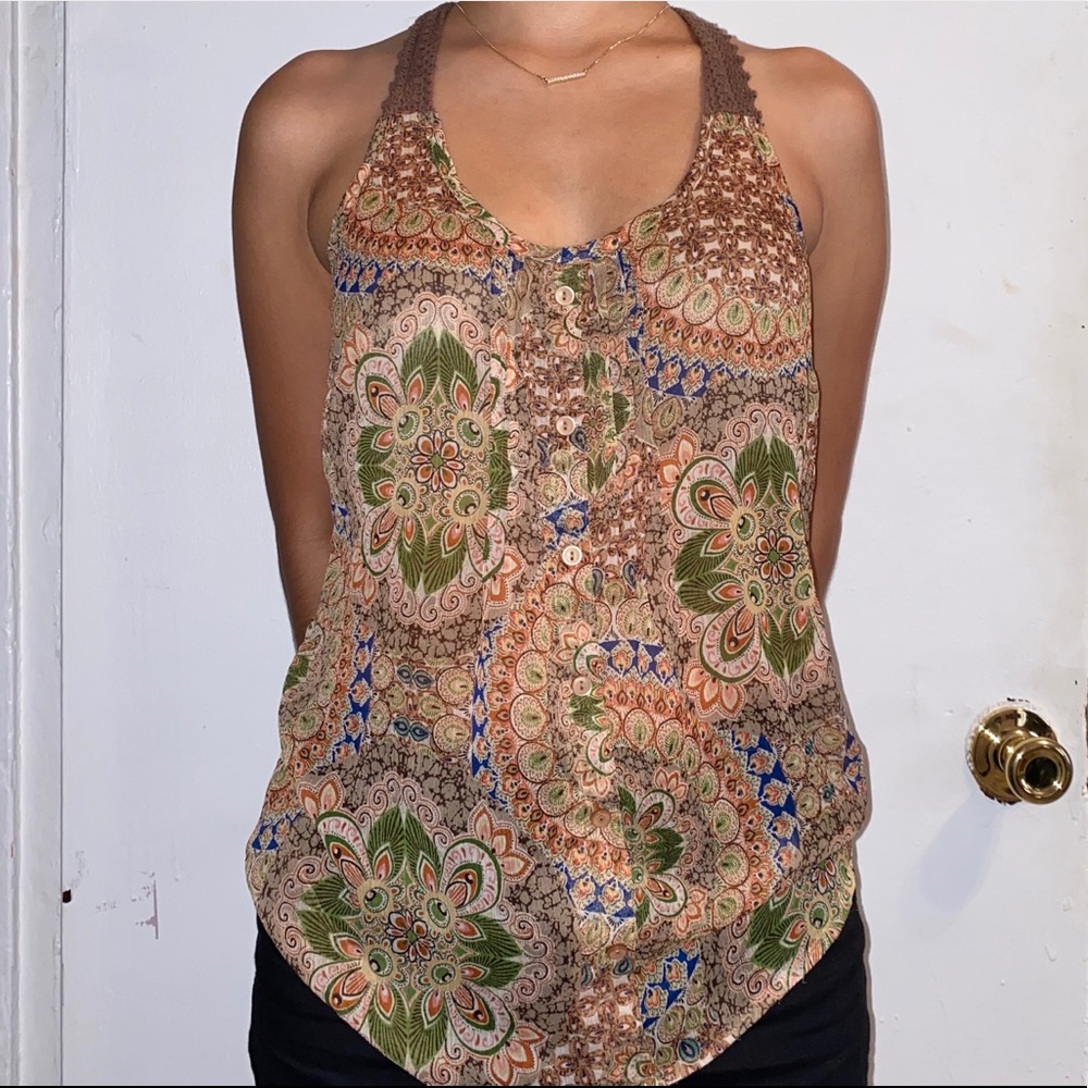 Bohemian Crochet Tank Top